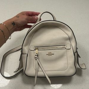 Mini backpack coach leather